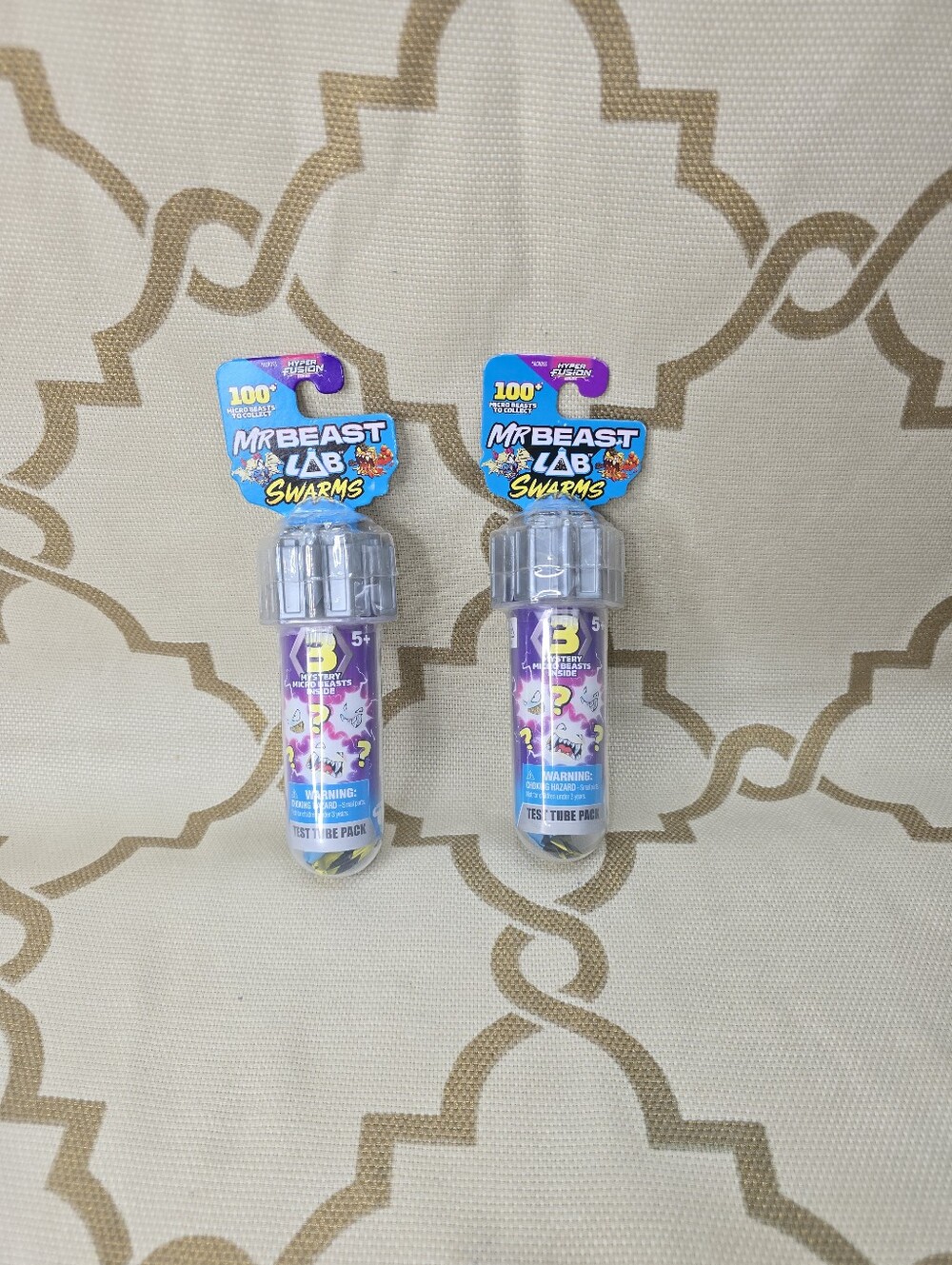 Mr. Beast Lab Swarms Test Tube Packs Hyper Fusion Series 3 Mystery Set of 2 New